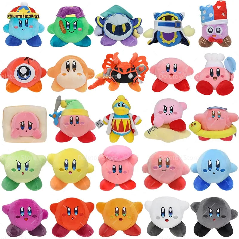 25 Styles Kawaii Star Kirby Grey Kirby Ghost Kirby Pink Blue Green Red Plush Toy Cute Star Kirby Heart Doll Kid Birthday Gift