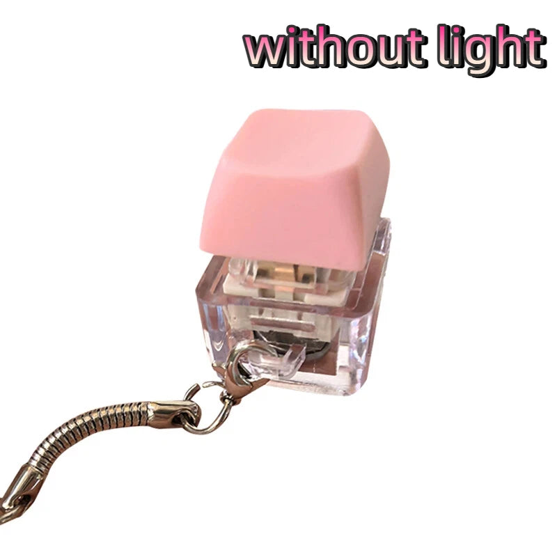 Mechanical Keyboard Key Tester – LED Keycap Fidget Keychain