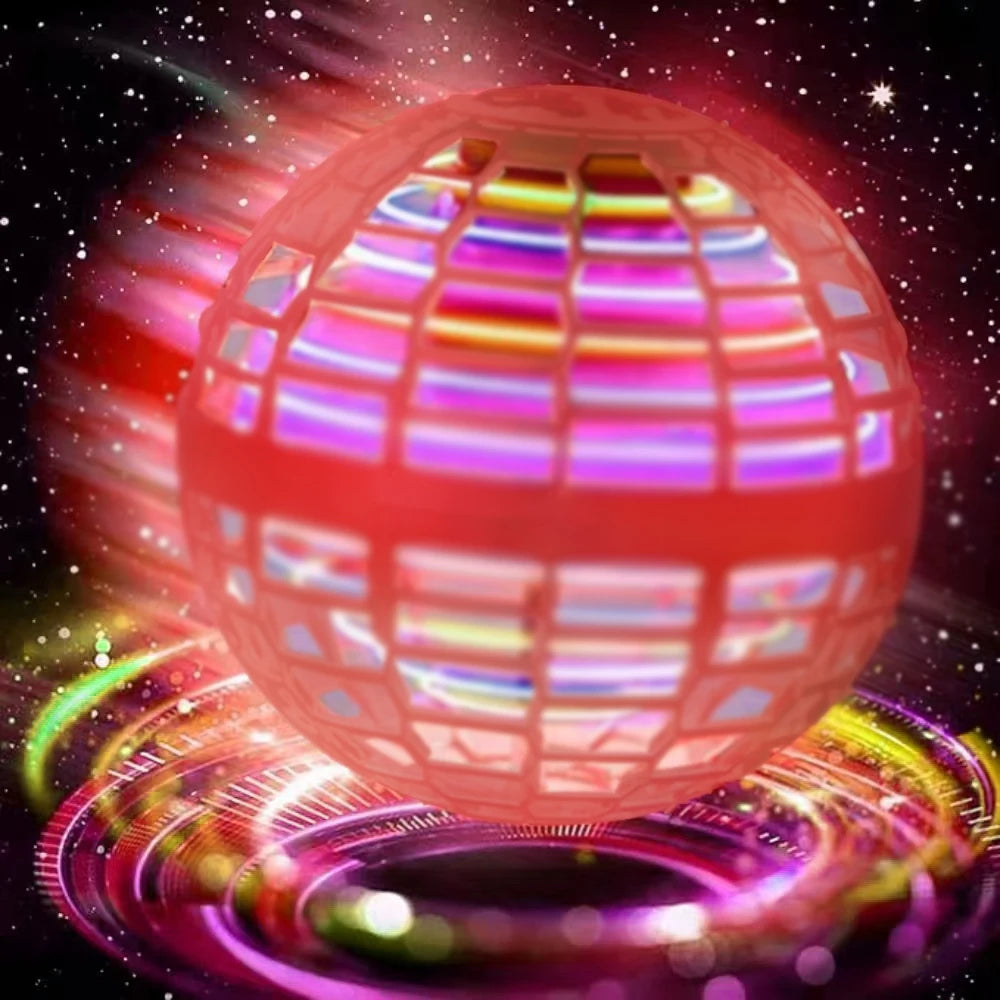 Flying Ball Toy with LED Lights, Boomerang Spinner & Remote Control