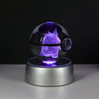 3D Crystal Ball Night Light – LED Decorative Display Lamp