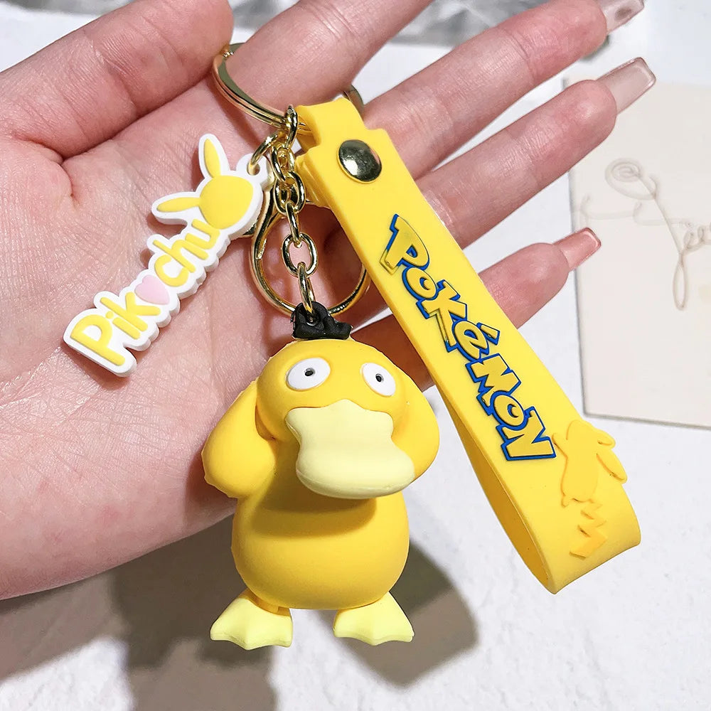 Pikachu Keychain Cute Silicone Character Bag Pendant