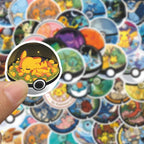 71PCS Cute Anime Pokemon Pikachu Stickers Cartoon Poke Ball Decals DIY Laptop Phone Fridge Waterproof Sticker Kids Toy