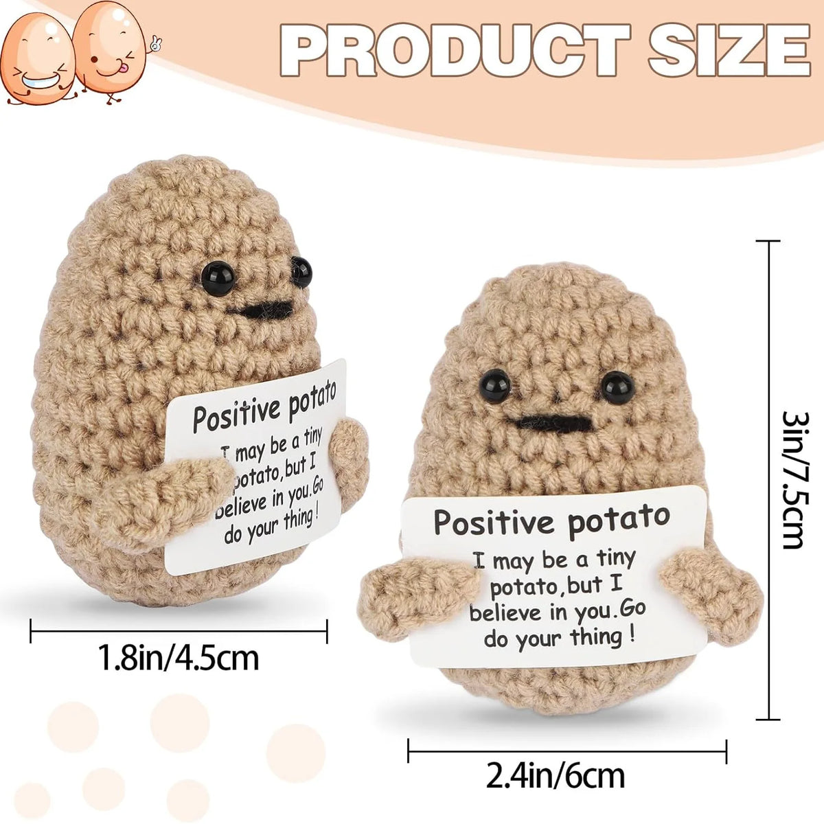 Custom Crochet Dolls Handmade Pocket Hug Animal Positive Plant Bespoke Unique Knitted Doll Plush Toy Gift for The One I Love