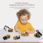 Construction Toy Vehicles – 6-Piece Diecast Truck Set