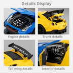 1:32 Diecast Sports Car – Sound & Light Pull Back Model