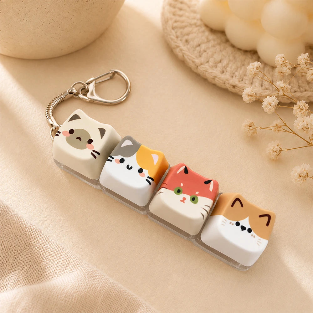 Animal Keychain – Cute Resin Key Ring & Bag Charm