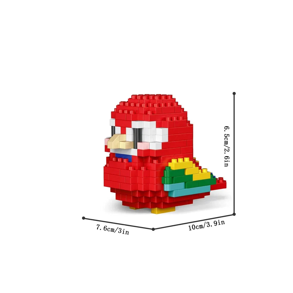 Parrot Building Blocks – Colorful Micro 3D Model Kit