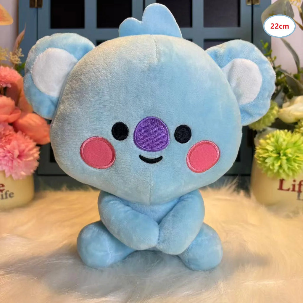 Hot B-T-21 Plush Toy Tata Koay Shooky Mang Cooky Cartoon Animal Backpack Key Mobile Phone Pendant Office Toys Friend Gift