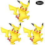 1set Cartoon Pokemon Pikachu Theme Foil Balloons Set Red Black Latex Balloon Kids Birthday Baby Shower Party Decora Supplies