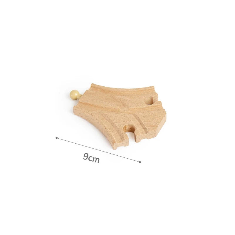 Wooden Train Track Toys Railway Rails Accessories Fit Thomas Train Road Connector Wood Railway Bridge Children Birthday Gifts