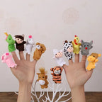 Finger Puppets – 10-Piece Cartoon Storytelling Set