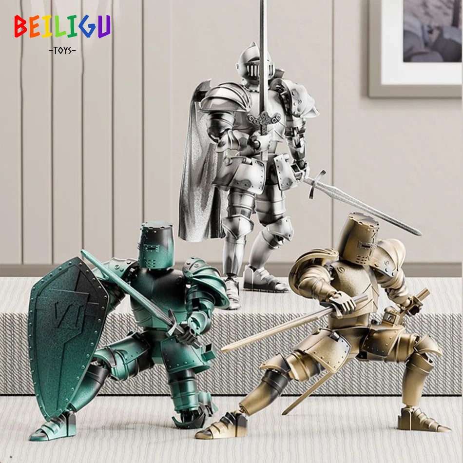 Medieval Knight Action Figure – Movable DIY Warrior Toy