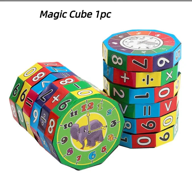 Montessori Math Toy – Number Cube Counting & Arithmetic Game