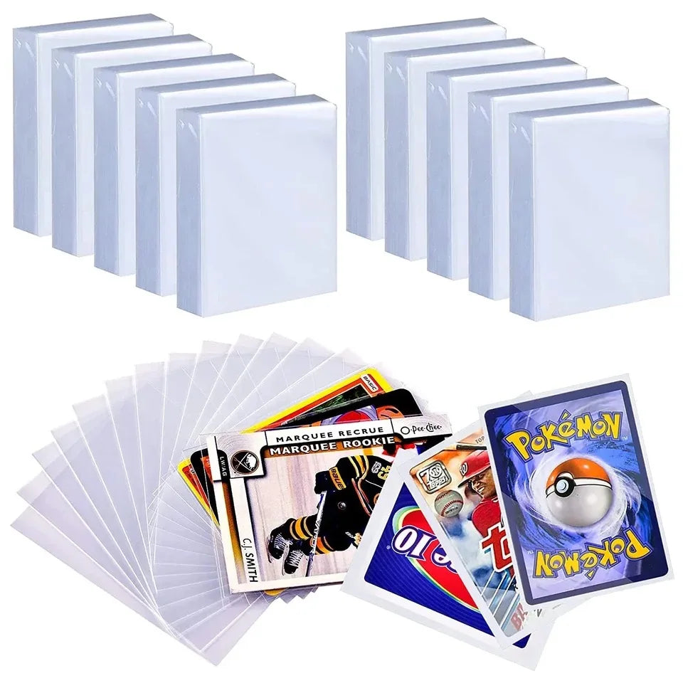 Trading Card Sleeves – 100 Pack Clear PVC Protectors