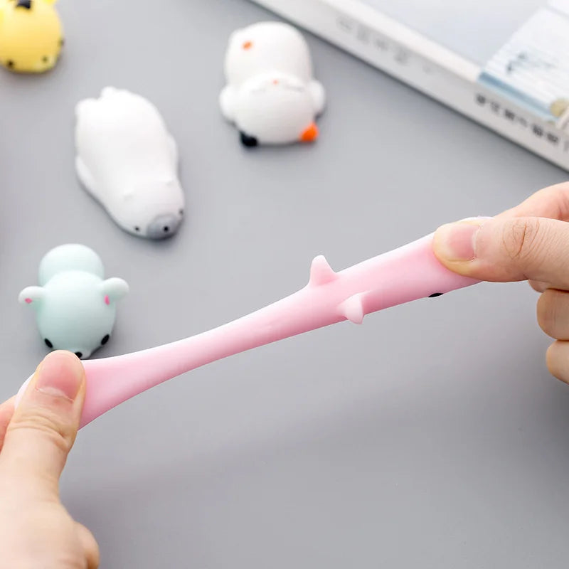 Mochi Squishies – Kawaii Mini Animal Squeeze Fidget Toys