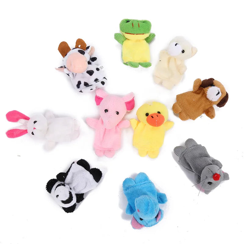 Finger Puppets – 10-Piece Cartoon Storytelling Set