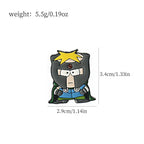 7Pcs/Set Cartoon TV Movie Cartman Figure Badges - Cute Lapel Pins for Backpacks, Clothes & Jewelry Accessories    （