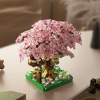 Cherry Blossom Building Blocks – Purple Tree House Model Set