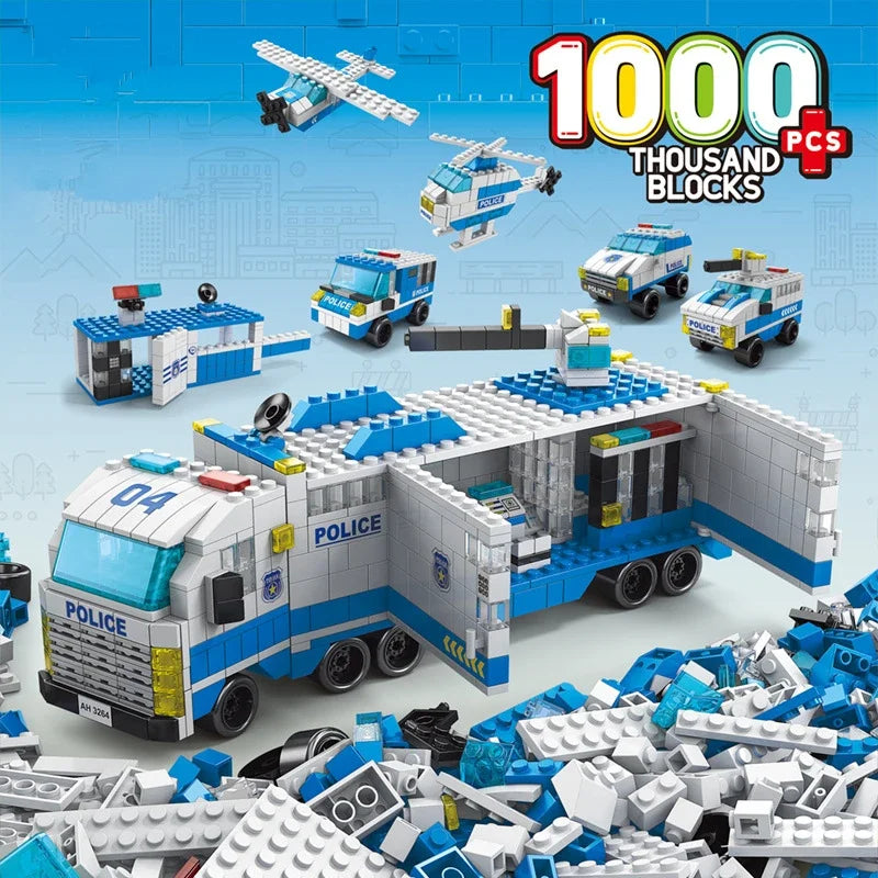 City Building Blocks – 6-in-1 Vehicle Set