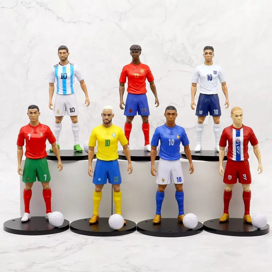 Football Action Figure 18-20cm Soccer Player Collectible Model