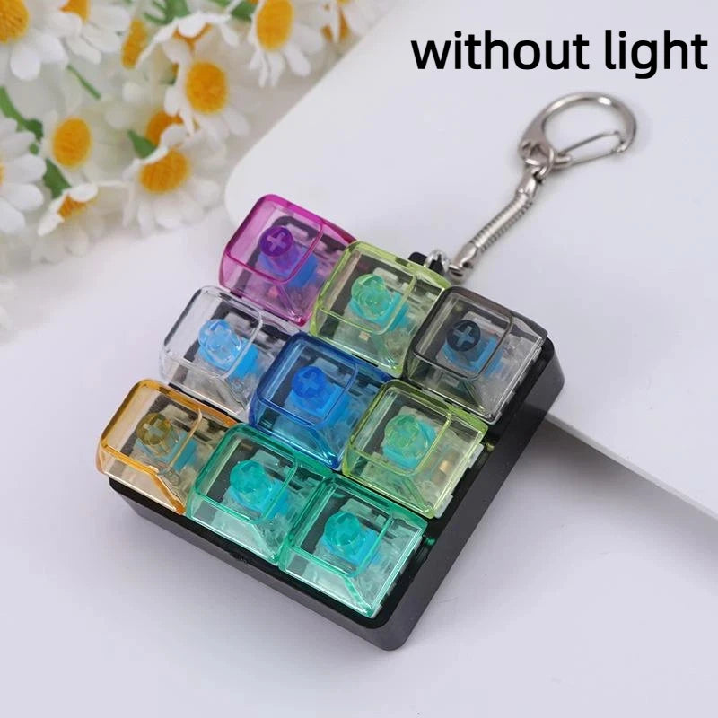 Mechanical Keyboard Key Tester – LED Keycap Fidget Keychain