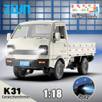 Mini Remote Control Truck 1:18 RC Cargo Van with LED Lights