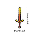 Inflatable Gold Sword Toy – 62cm Costume Accessory