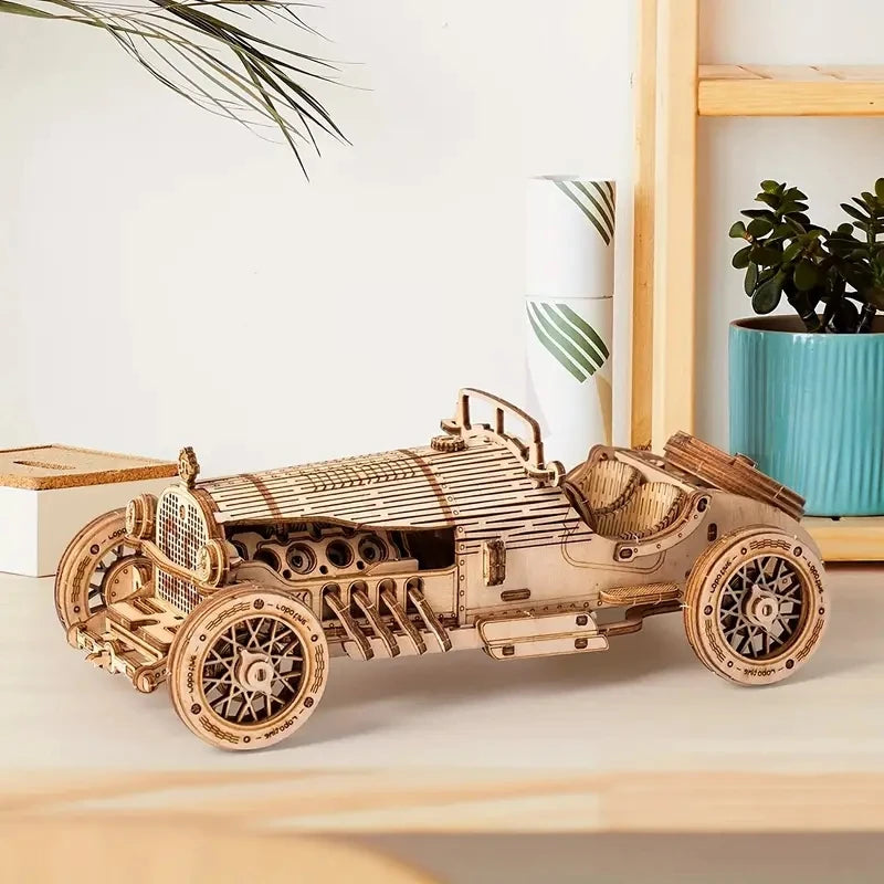 3D Wooden Puzzle – DIY Car Model Kit