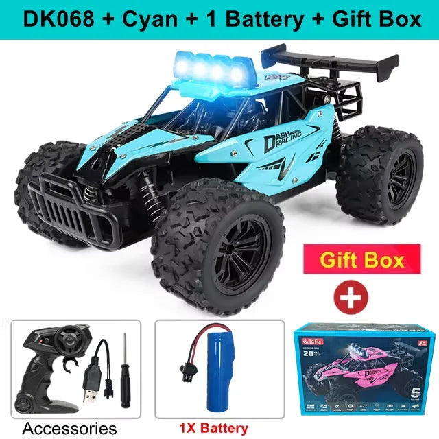 RC Drift Car 1:16 Off-Road Remote Control Vehicle with LED Lights