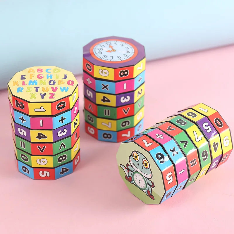 Montessori Math Toy – Number Cube Counting & Arithmetic Game