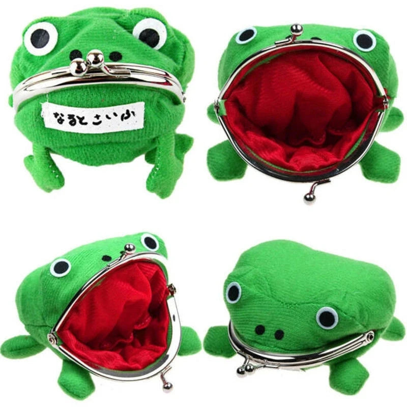 Frog Coin Purse – Cute Cartoon Keychain Wallet