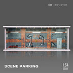 1:64 Garage Diorama – Miniature Model Scene Display