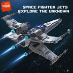 1271-Piece Space Fighter Building Blocks Set with LED Lights