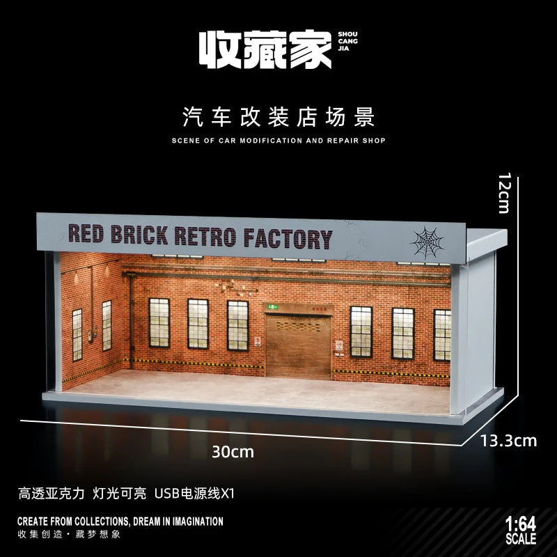 1:64 Model Car Parking Garage – Miniature Display Scene