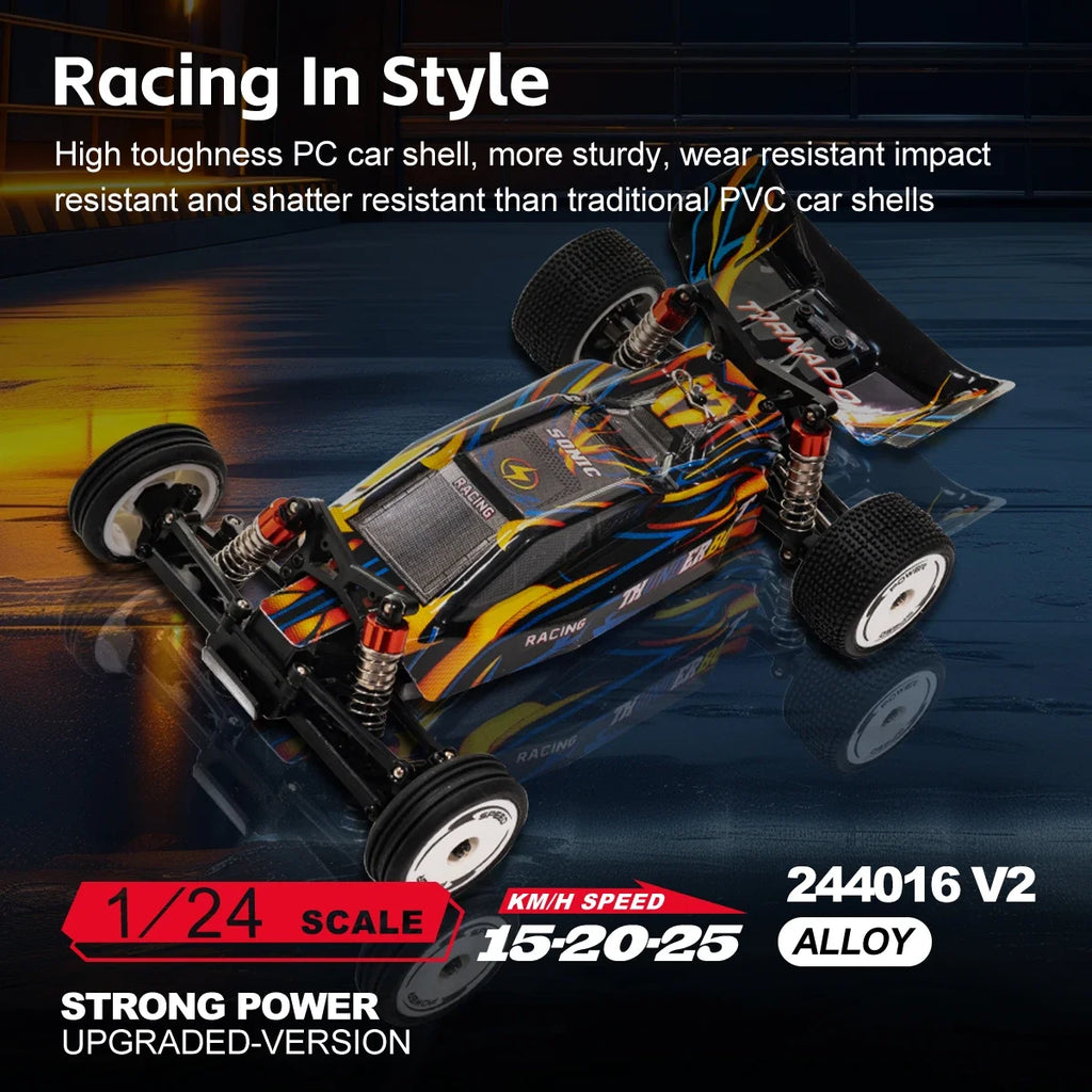 Racing RC Car 1:24 2WD 25KM/H Remote Control with Gyro