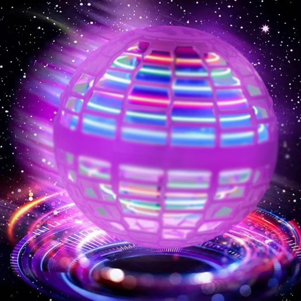 Flying Ball Toy with LED Lights, Boomerang Spinner & Remote Control