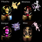 3D Crystal Ball Night Light – LED Glass Decorative Lamp