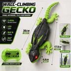 RC Wall-climbing Gecko Lizard Cockroach Red-eye Lights Electric Remote Control 2.4GHz Animal Car Children's Halloween Toy Gifts