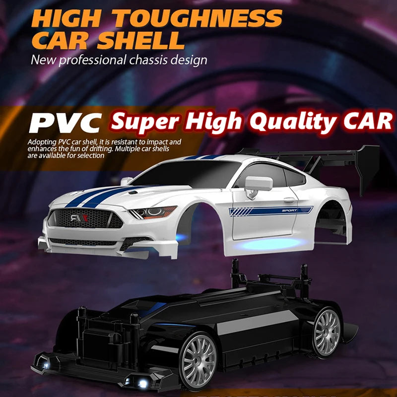 RC Drift Car 4WD Remote Control Car with LED Lights, 2.4GHz
