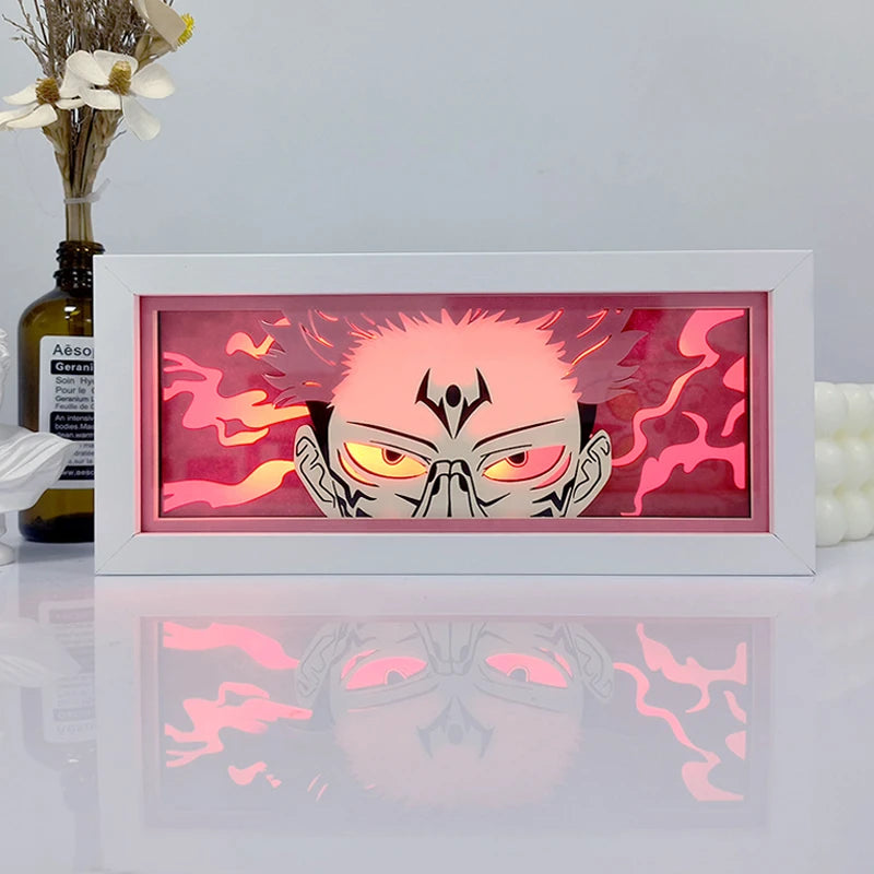 3D LED Shadow Box Light Paper Night Light Remote Control