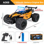 Off-Road RC Car 2WD 1:16 with LED Lights, 2.4GHz Remote Control