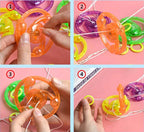 Luminous Flywheel Toy, LED Pull Rope Flashing Spinner for Kids