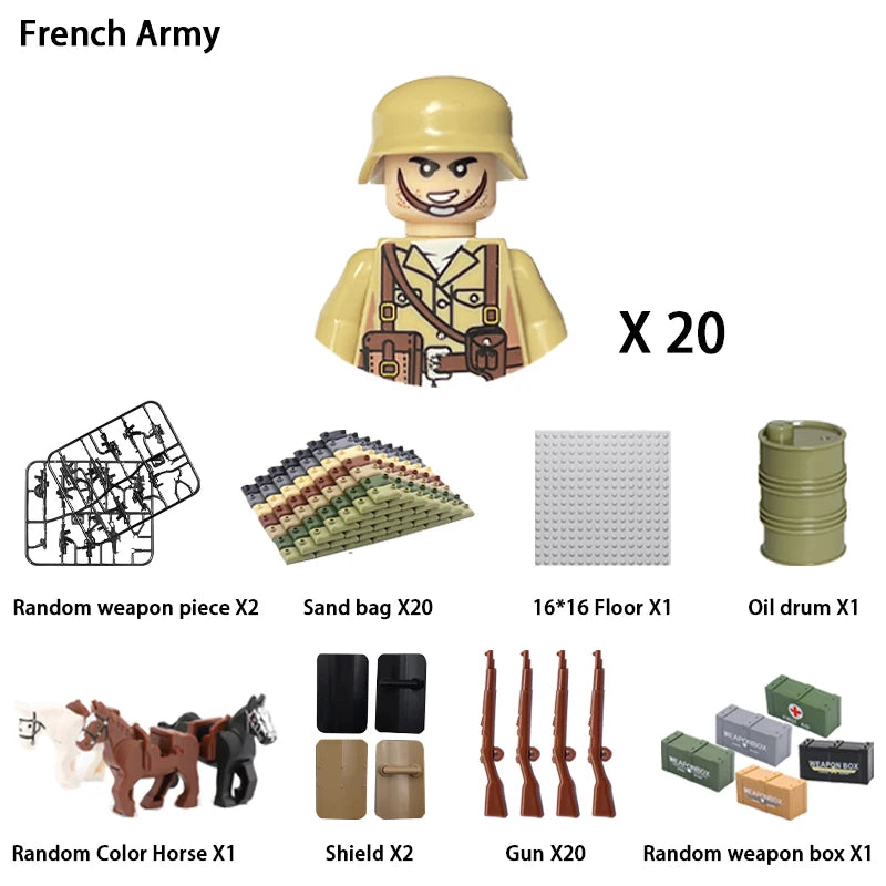 Army Building Blocks Set – Soldier & Military Construction Toy