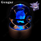 3D Crystal Ball Night Light – Glass LED Display Lamp