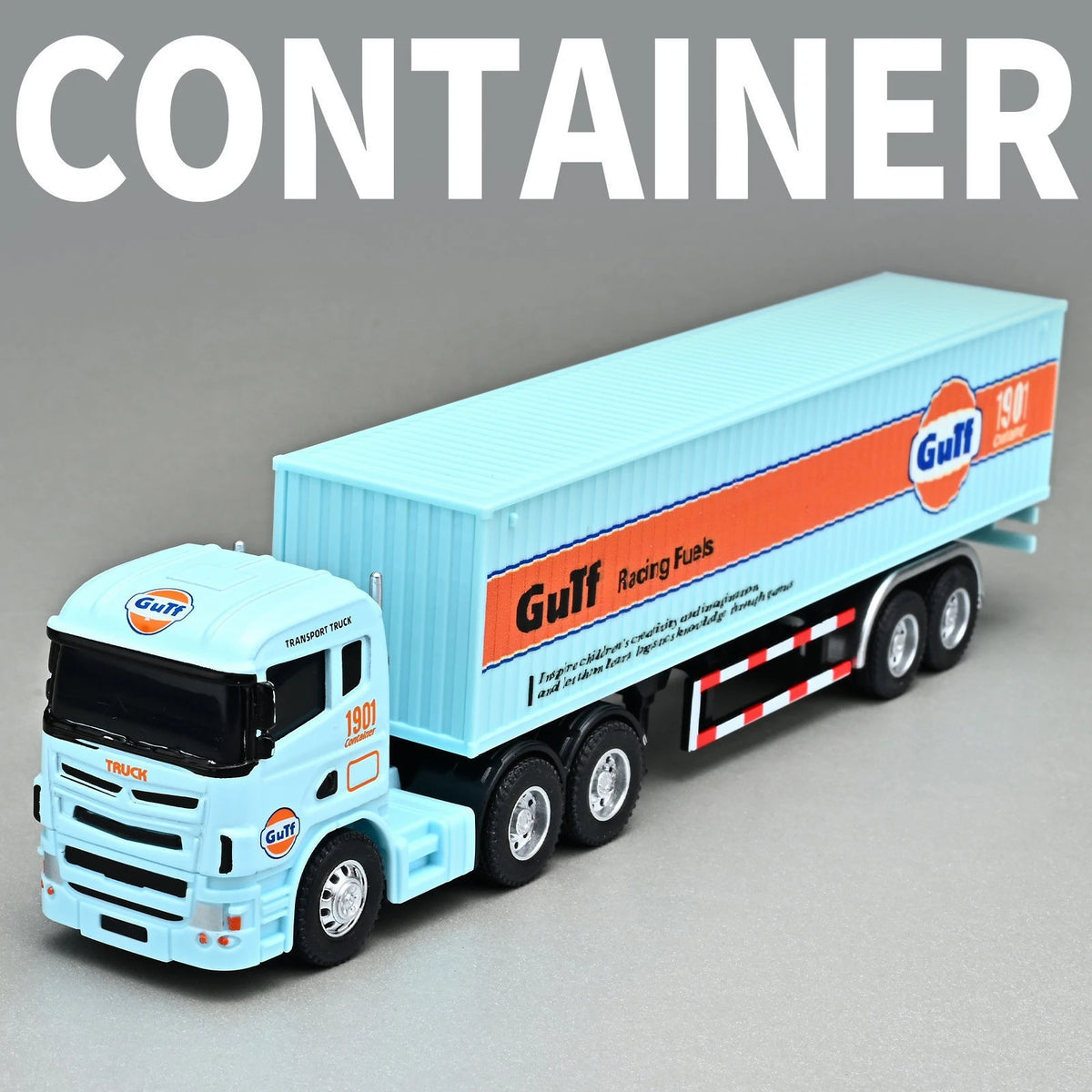 1:64 Diecast Truck Model – Alloy Container Vehicle Collectible