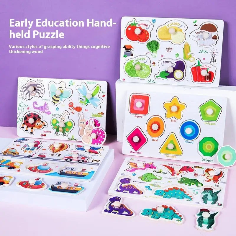 Wooden Montessori Puzzle – Baby Learning Board