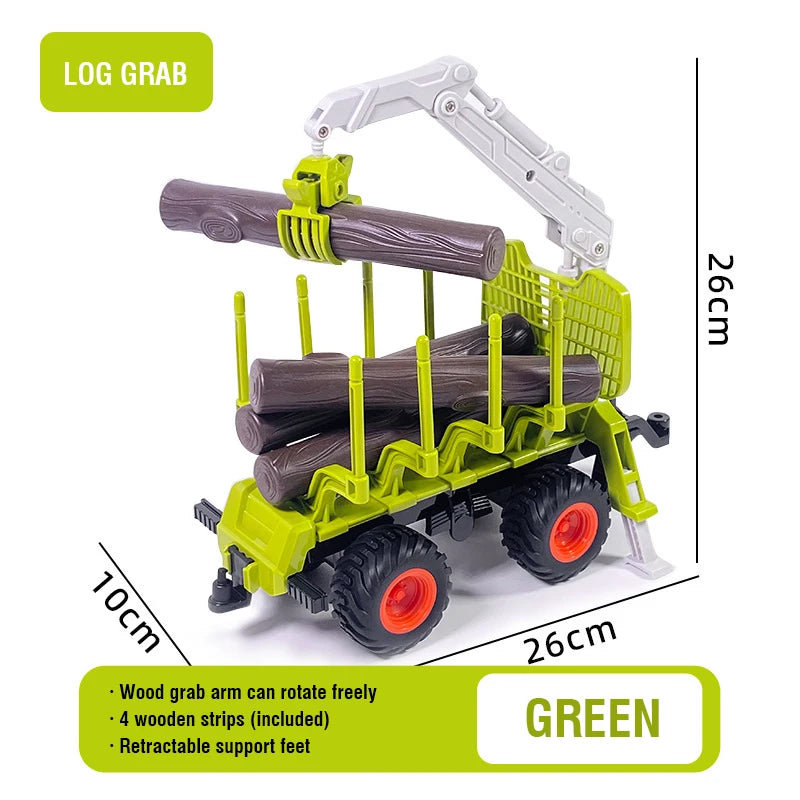 RC Farm Tractor 1:24 with Trailer Remote Control Farm Vehicle