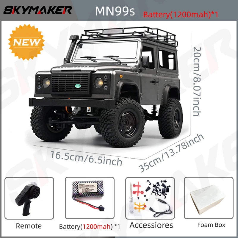 Remote Control Rock Crawler 1:12 4WD Off-Road RC Truck
