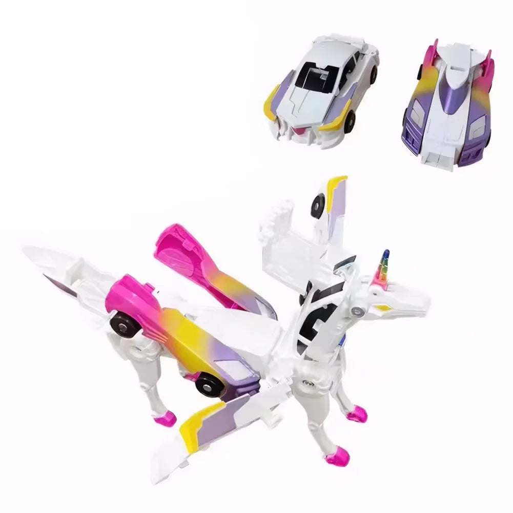 Transforming Car Toy – 2 in 1 Magnetic DIY Vehicle