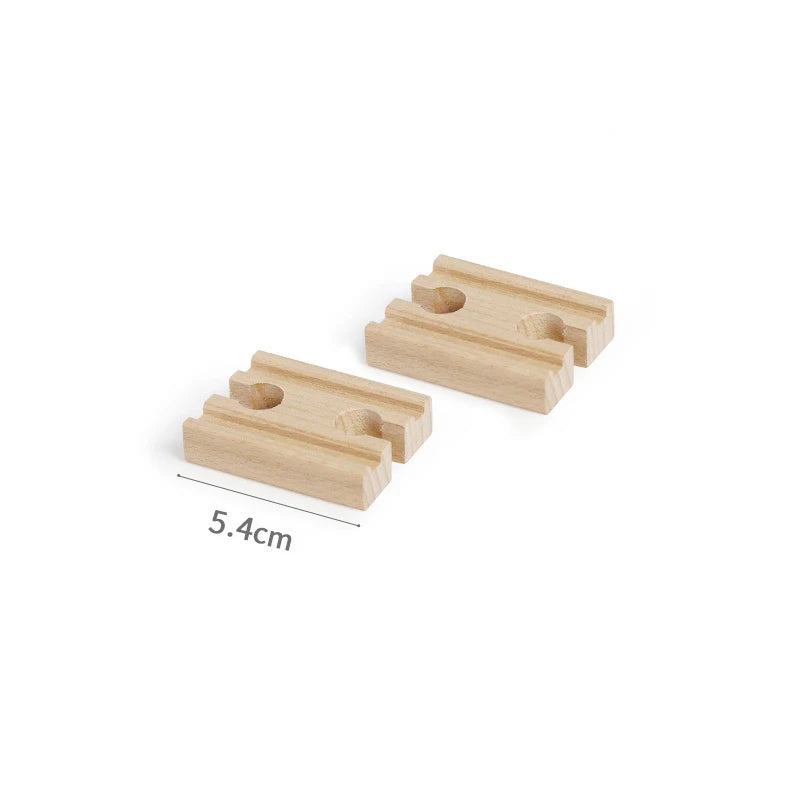 Wooden Train Track Toys Railway Rails Accessories Fit Thomas Train Road Connector Wood Railway Bridge Children Birthday Gifts